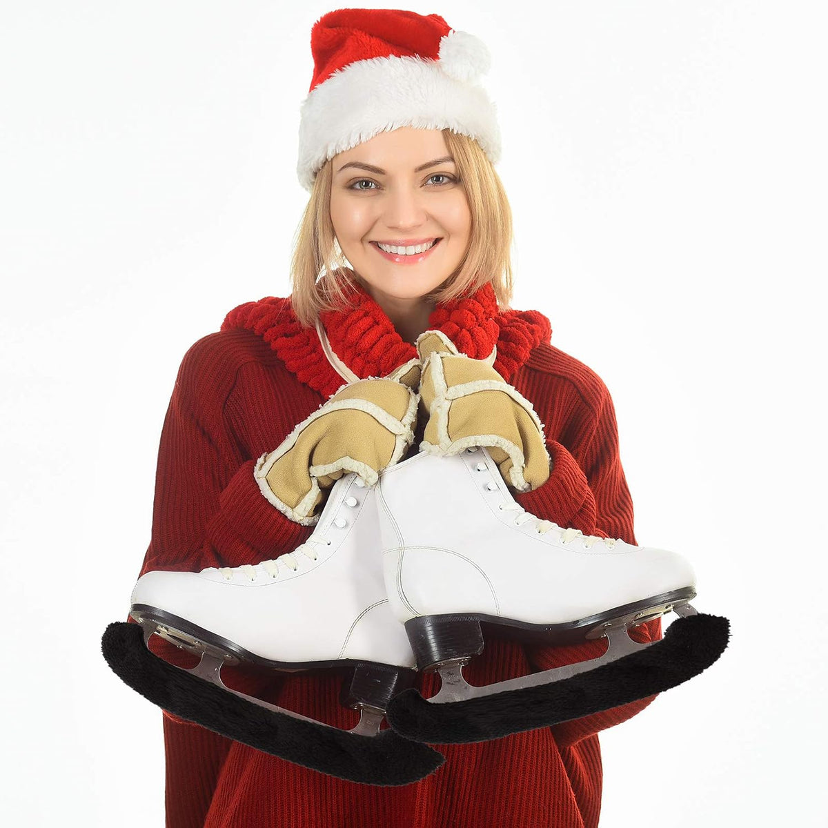 Hockey Skate Guards Ice Skate Blade Covers Soakers Blade Protector Ice Skating Accessories for Women Figure Skating