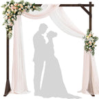 Wooden Wedding Arch 7.2FT Square Wood Arches Arbor Backdrop Stand