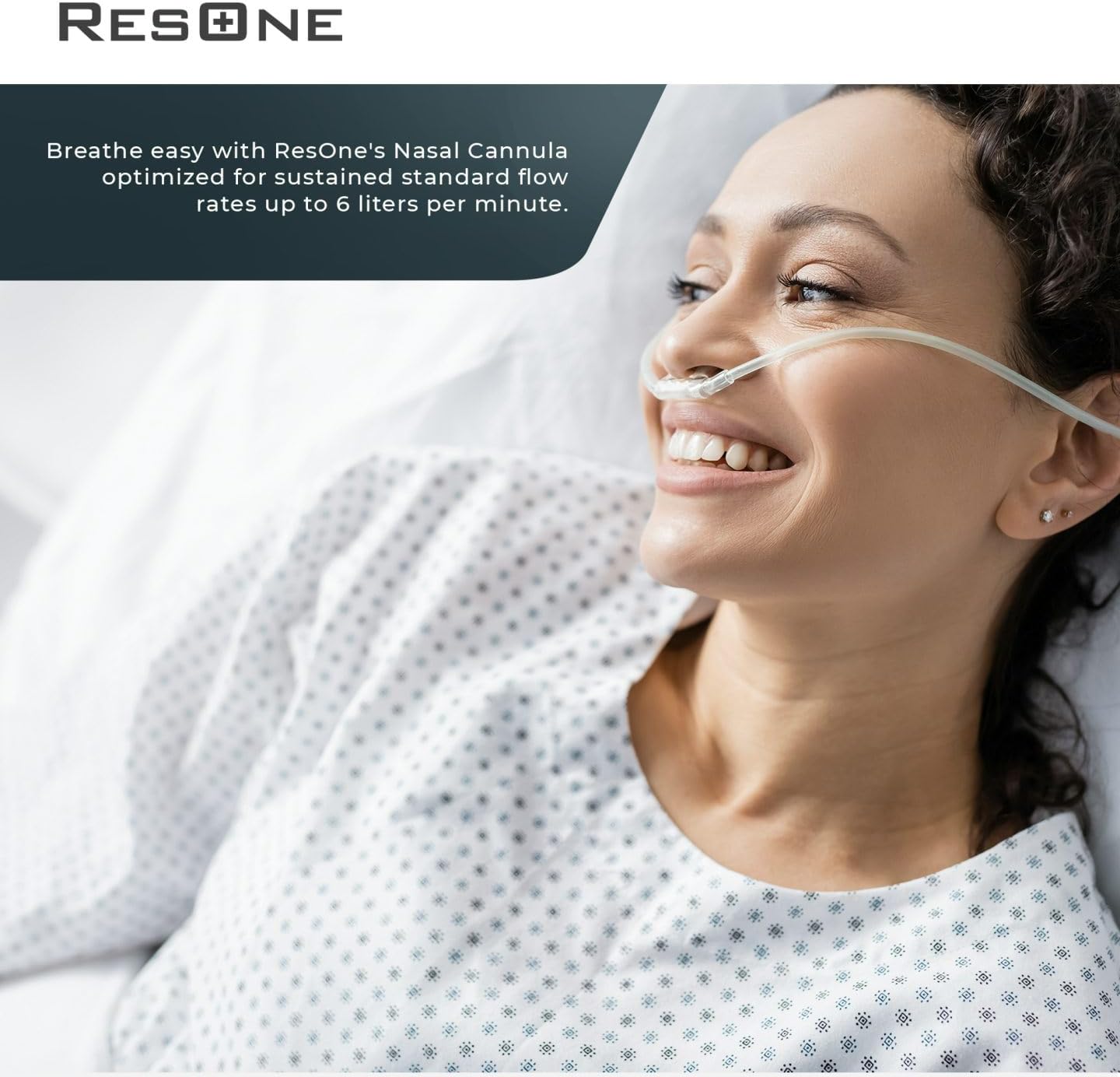 7Ft Soft Adult Oxygen Nasal Cannula 5-Pack - Curved Prongs, Crush-Resistant Tubing - Nasal Tubes, Oxygen Concentrator