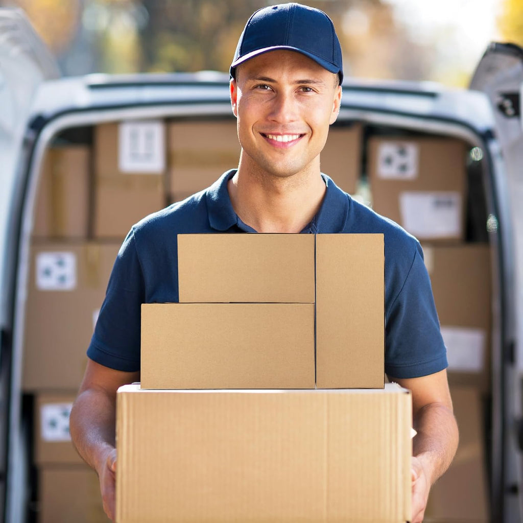 30 Pack Small Shipping Boxes Assorted Sizes, 8x6x4 & 9x6x4 & 10x7x5 10 PCS Each Mailing Boxes, Brown Corrugated Box