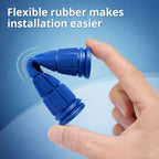 4 PCS Rubber Bike Handlebar Grips, Dark Blue