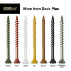 Deck Screws, #8 x 2in, 625 Pieces,5 Lb Box, Brown