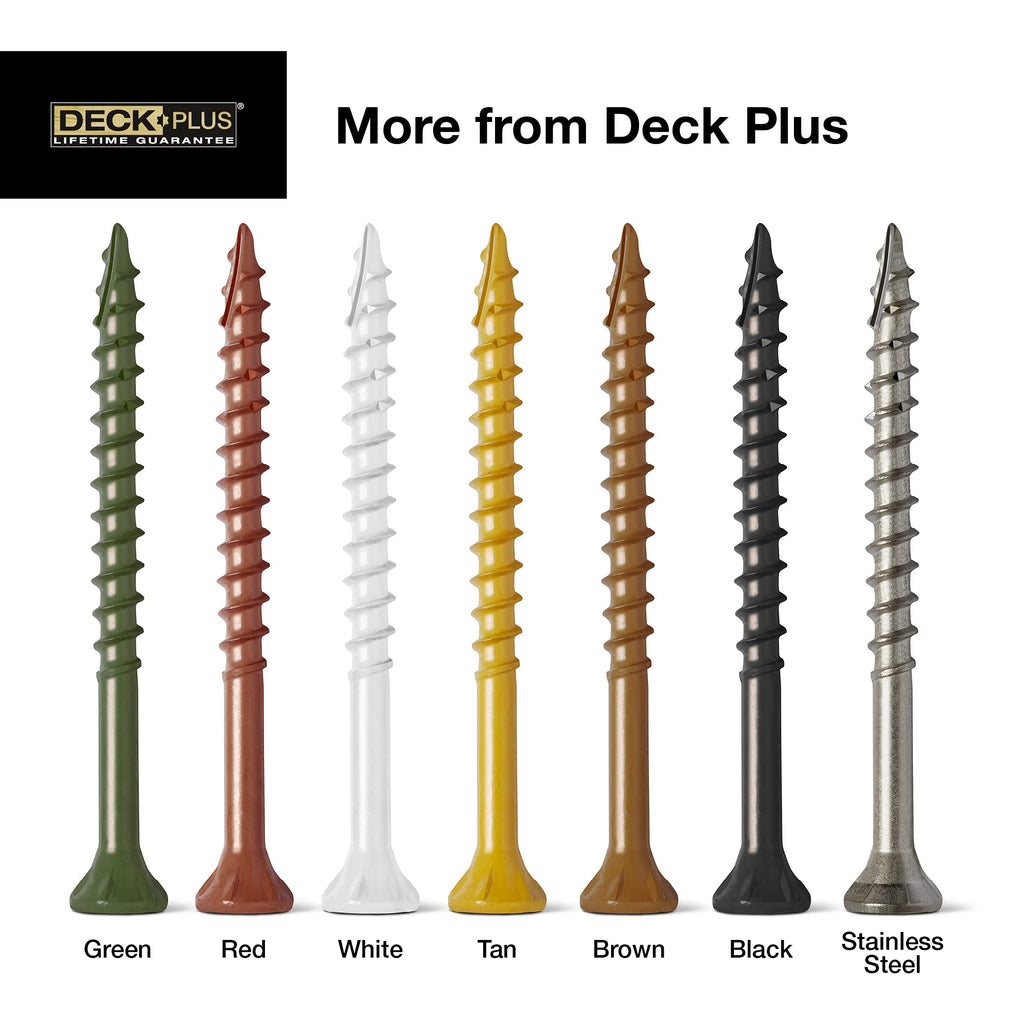 Deck Screws #10 x 3in, 310 Pieces,5 Lb Box, Brown