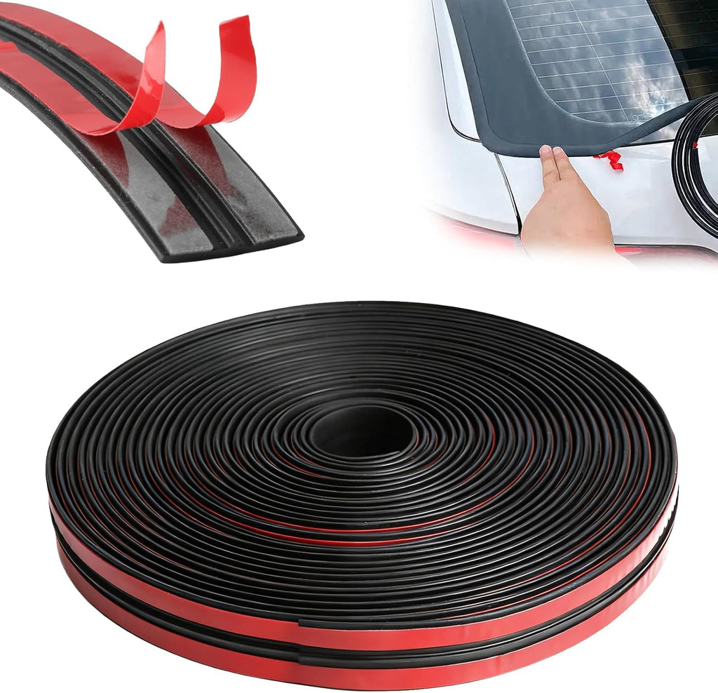 DGSL T-Shape Windshield Weather Stripping, 14mm x 26.2 FT Rubber Seal