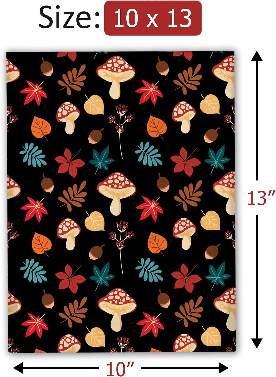 10x13 (100) Fall Medley Designer Poly Mailers Waterproof Self Sealing Tear Resistant Polymailers Shipping Envelopes