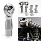 MDEOOSKY 2 Pair 3/8" Heim Joint Rod End Kit, 0.375” Chromoly Joints Panhard Kit with Tube Adapters & Jam Nuts, Ideal for Steering and Suspension Systems