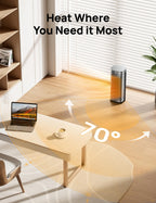 Space Heaters for Indoor Use, Large Electric Heater with Remote