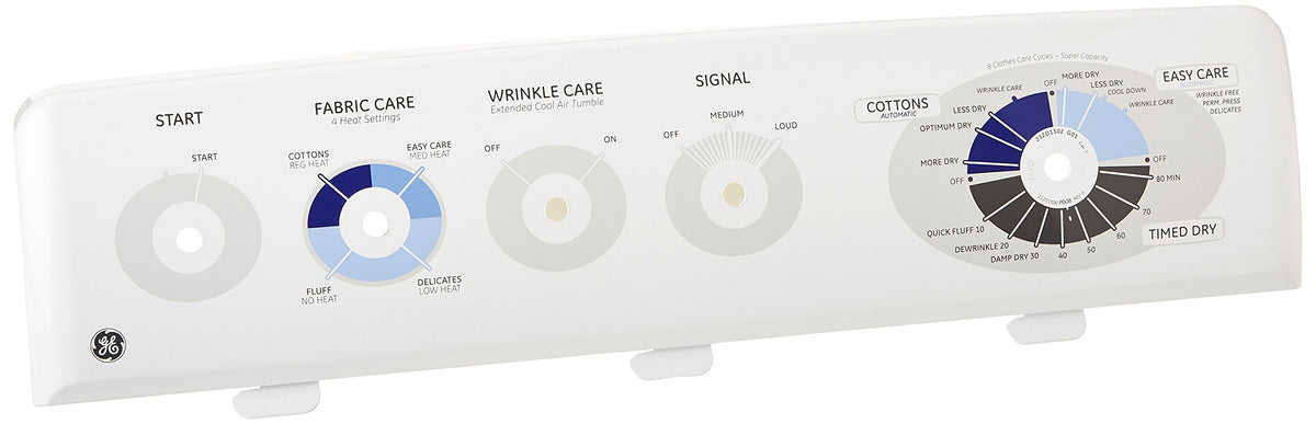 General Electric WE19M1485 Dryer Control Panel