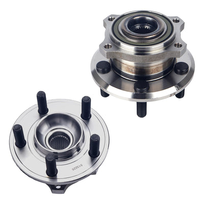 Autoround 513225 AWD Front Wheel Bearing and Hub Assembly Fit for Chrysler 200 2005-2023, Dodge Challenger 17-23 / Charger 07-23 / Magnum 05-08, 5 Lugs Non-ABS, 2-Pack