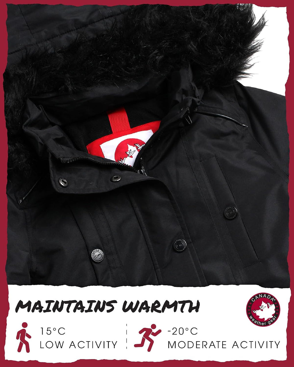 Girls Winter Coat - Long Length Faux Fur Puffer Ski Jacket Water & Wind Resistant Insulated Fleece Parka