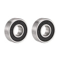 uxcell S698-2RS Stainless Steel Ball Bearing 8x19x6mm Double Sealed Bearings 2pcs