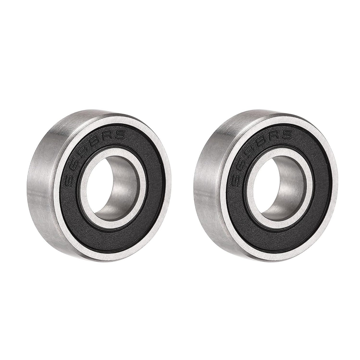 uxcell S698-2RS Stainless Steel Ball Bearing 8x19x6mm Double Sealed Bearings 2pcs