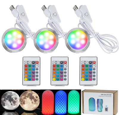 3-Pack IR RGB LED Lamp Kit 001 for Bambu Lab 3D Printer Light kit