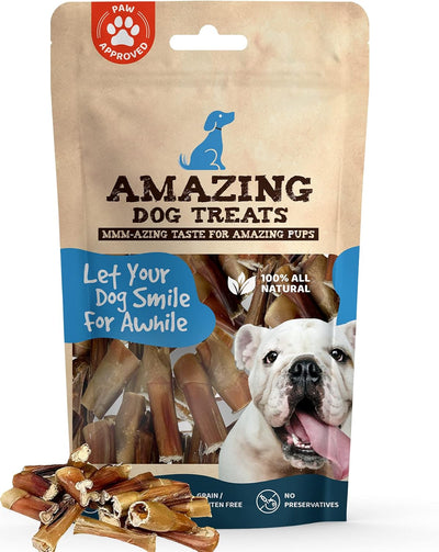 Bully Stick Bites (2 Lb. Bag) Premium Dog Chews - Easily Digestible Bully Stick Dog Treat - 100% Beef Bully Bones