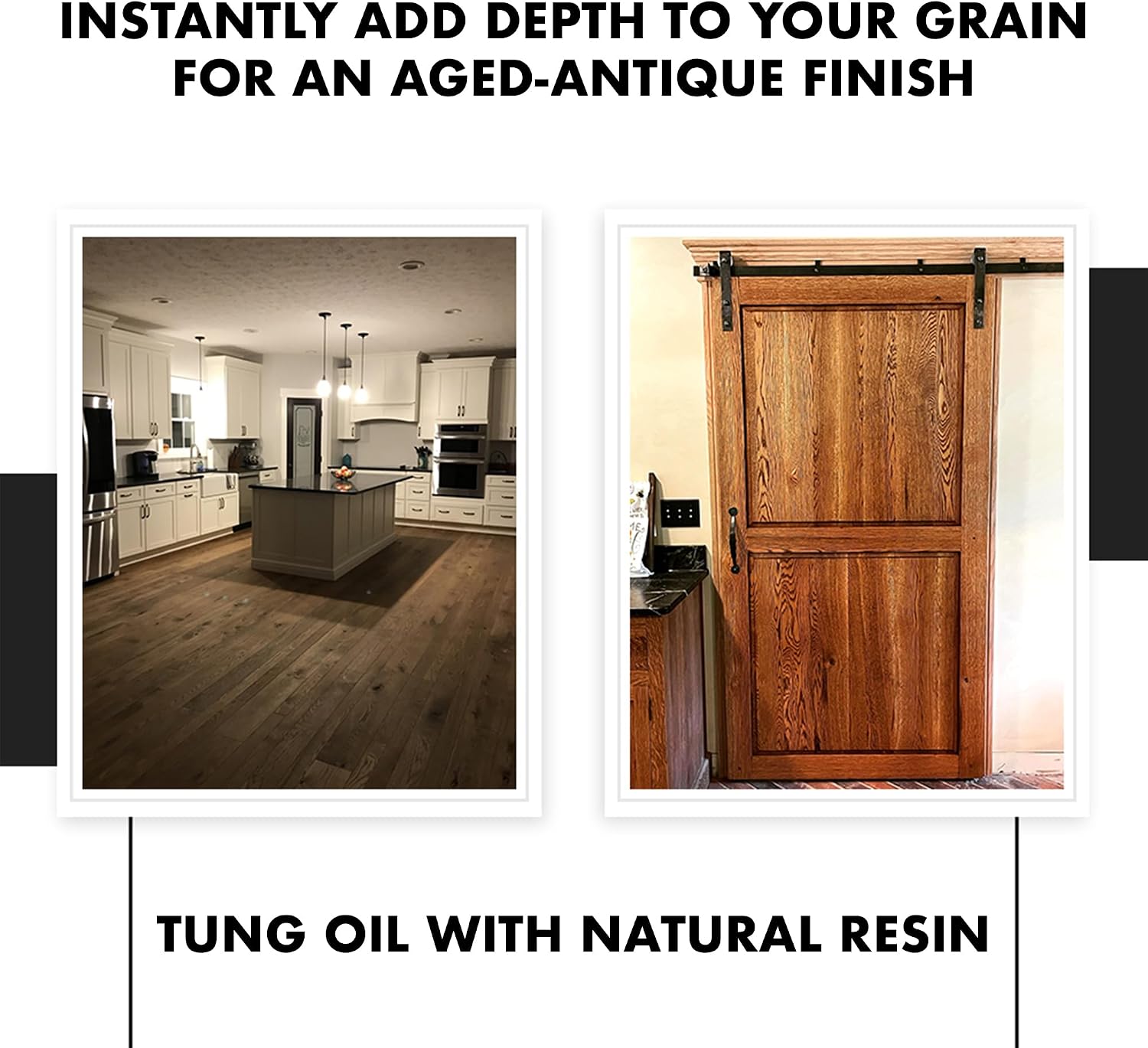 RMP Finishes Dark Tung Oil for Wood Finishing, Cutting Boards, Outdoor Furniture, Butcher Blocks, Wooden Flooring