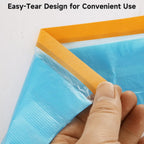 8 Rolls 22" x 66' Painters Plastic Sheeting, Pre-Taped Masking Film, Tape and Drape Drop Cloth for Painting