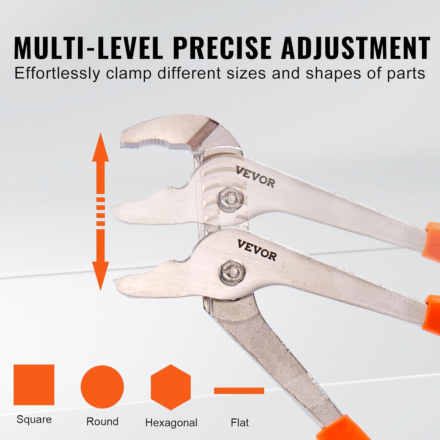 8-Piece Pliers Set, High Carbon Steel - 12", "10", "8" Groove & Linesman's Pliers & Adjustable Wrench & Tool Bag