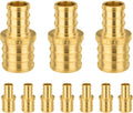 10 PCS Foskan PEX Crimp Fittings, 1" x 3/4" PEX Straight Coupling Adapter
