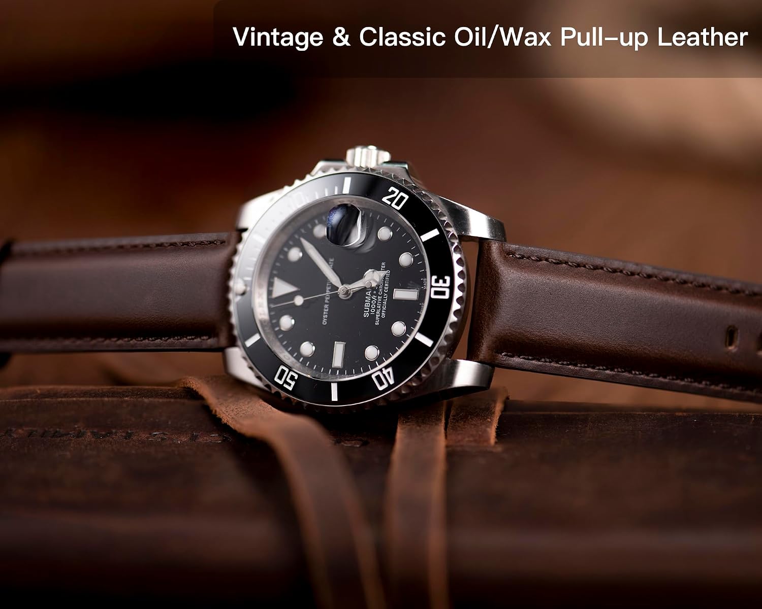 Leather Watch Bands Quick Release, Elegant Top Grain Leather Watch Straps for Men & Women, Choice of Color & Width