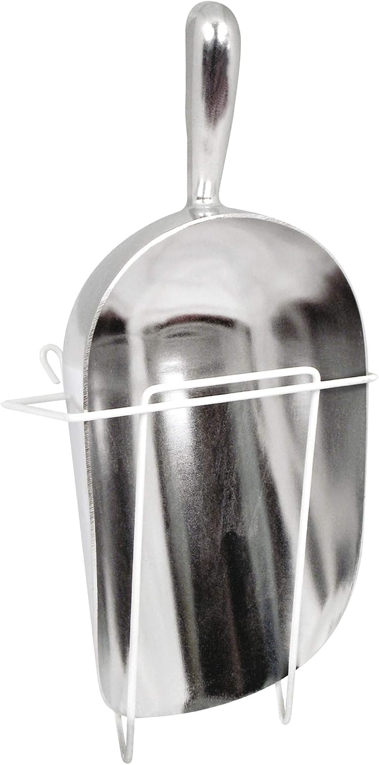 85 oz Aluminum Ice Scoop with Holder