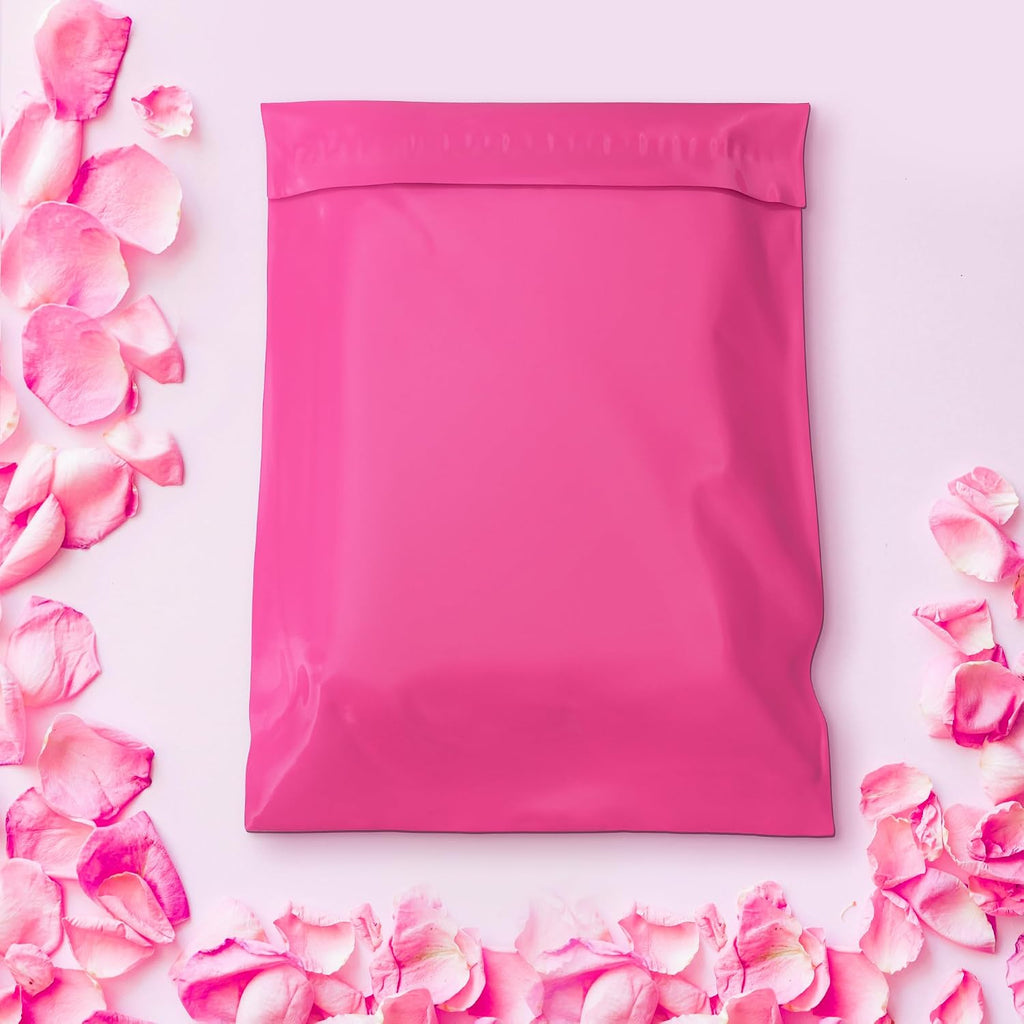 Pink Poly Mailers 24x24 in, Large Shipping Bags, 100 Pcs