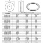uxcell AXK80105 Thrust Needle Roller Bearings with Washers 80mm Bore 105mm OD 4mm Width 2pcs