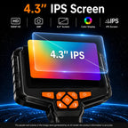50FT Borescope Camera with Light, 4.3" Screen Inspection Camera, No WiFi