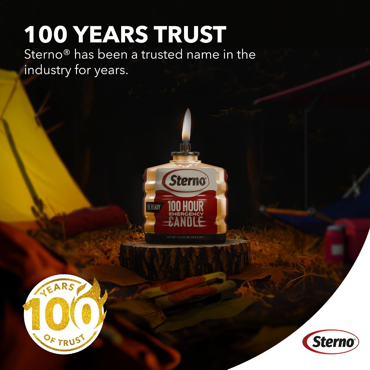 100-Hour Emergency Candles - Long Burning Unscented Candles for Emergencies and Power Outages - Burns Up to 100 Hours