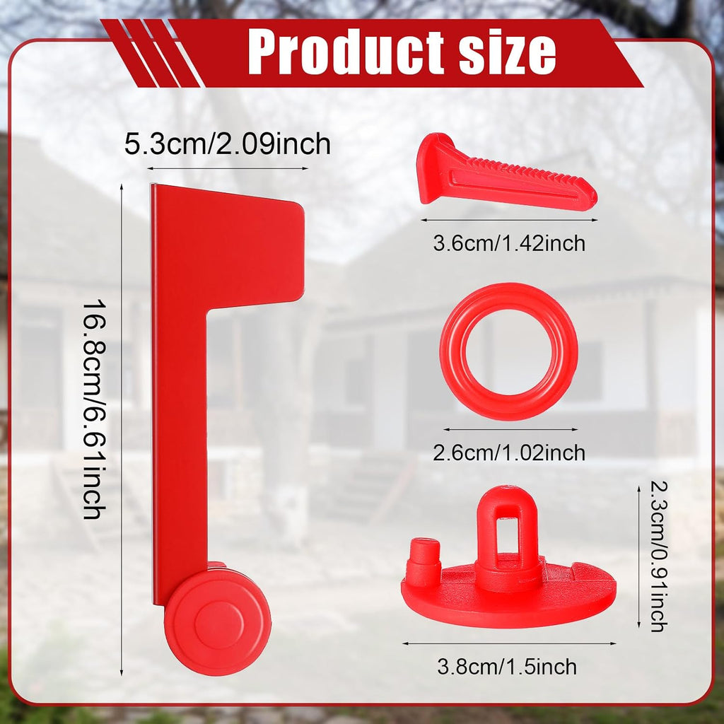 Mailbox Flag Replacement, Red Flag for Mailbox | Mailbox Hardware, Easy Installation, Suitable for Metal, Brick