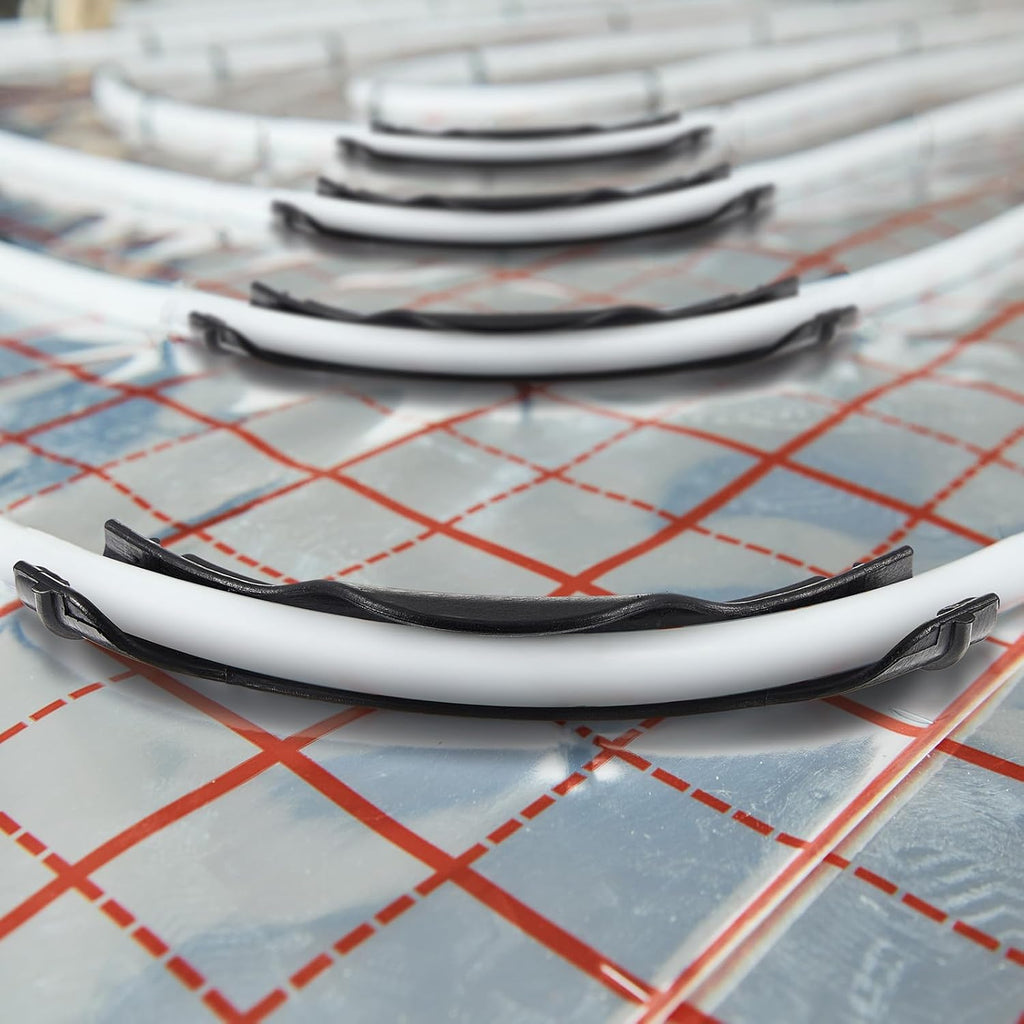 Pushglossy 20 Pcs 1/2" Pex 90 Degree Bend Supports, Plastic Pipe Holders