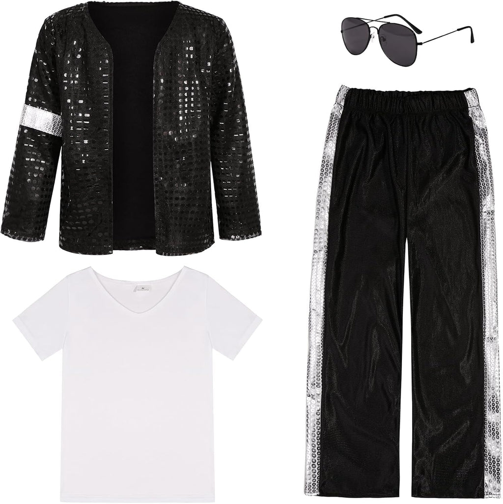 Kids 80s 90s Pop Star Costume, Dance Party Outfit, Halloween Costume
