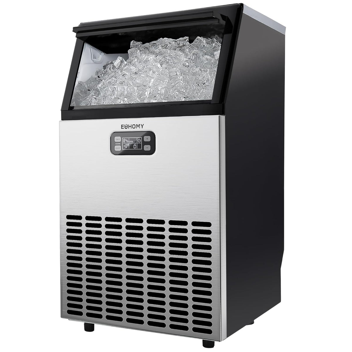Commercial Ice Maker Machine, 150lbs/24H Stainless Steel Under Counter ice Machine with 33lbs Ice Storage Capacity