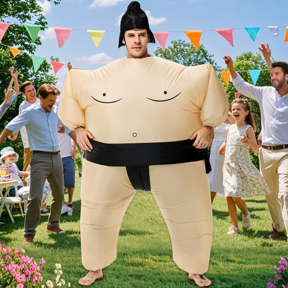 Inflatable Sumo Wrestling Suits, Sumo Costume Adult, Blow up Costume, Inflatable Halloween Costumes for Men/Women