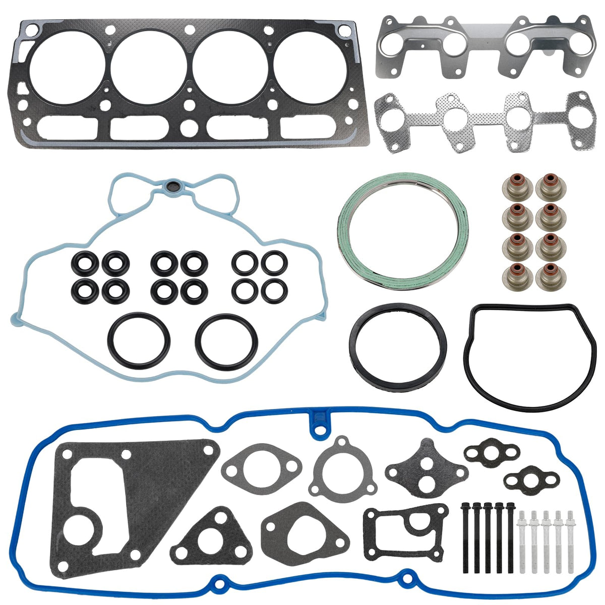 Cylinder Head Gasket Set with Bolts Compatible with Chevy Cavalier S10
