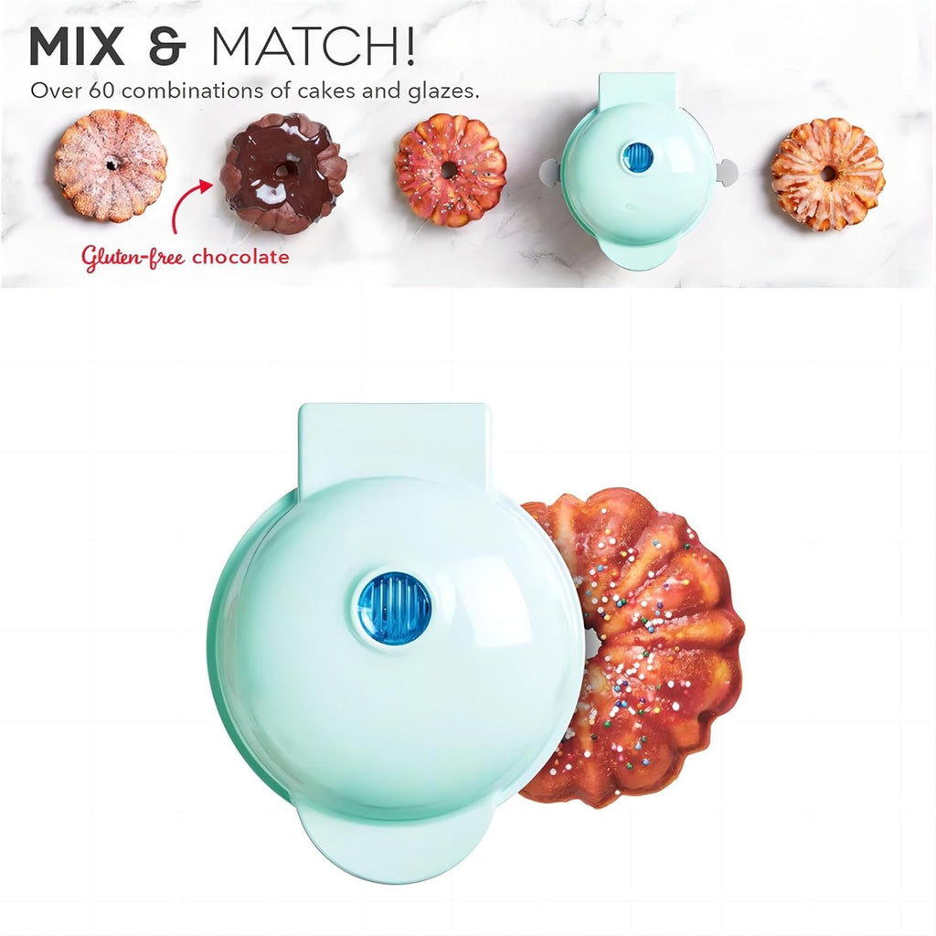 Cake Maker Lava Cake Maker Mini Donut Maker Waffle Maker Pancakes Maker Machine for Breakfast, Snacks, Desserts
