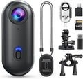 Z10 4K Action Camera, 64GB Wearable Sports Camera with Waterproof Case, Magnetic Clip, Small Body Cam for Cycling