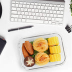10 Pack,22 oz Glass Food Storage Containers with lids, White