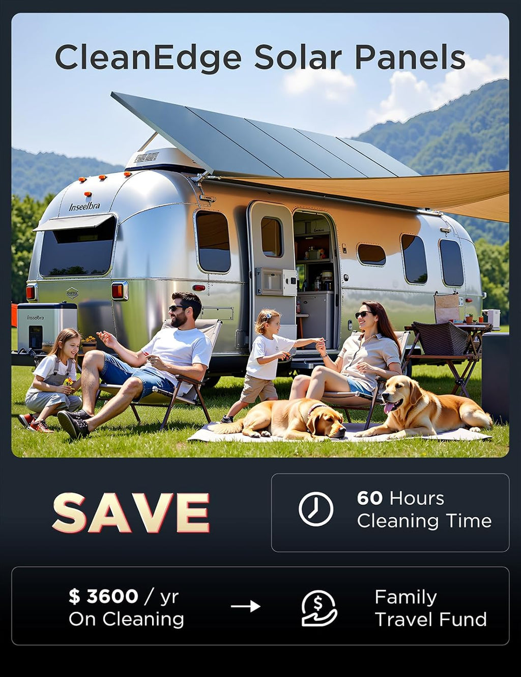 200 Watt Solar Panel - 2PCS 100W Solar Panels with Frameless Design | 25% High-Efficiency 100w solar panel for RV