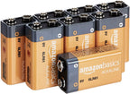 Alkaline Battery Combo Pack | AA 48-Pack, AAA 36-Pack, 9 Volt 8-Pack (May Ship Separately)