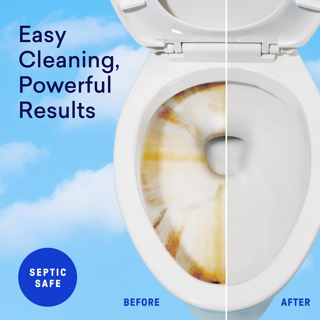 100% Plastic Free Toilet Bowl Cleaner Tablets, 28ct, Lemon Cedar