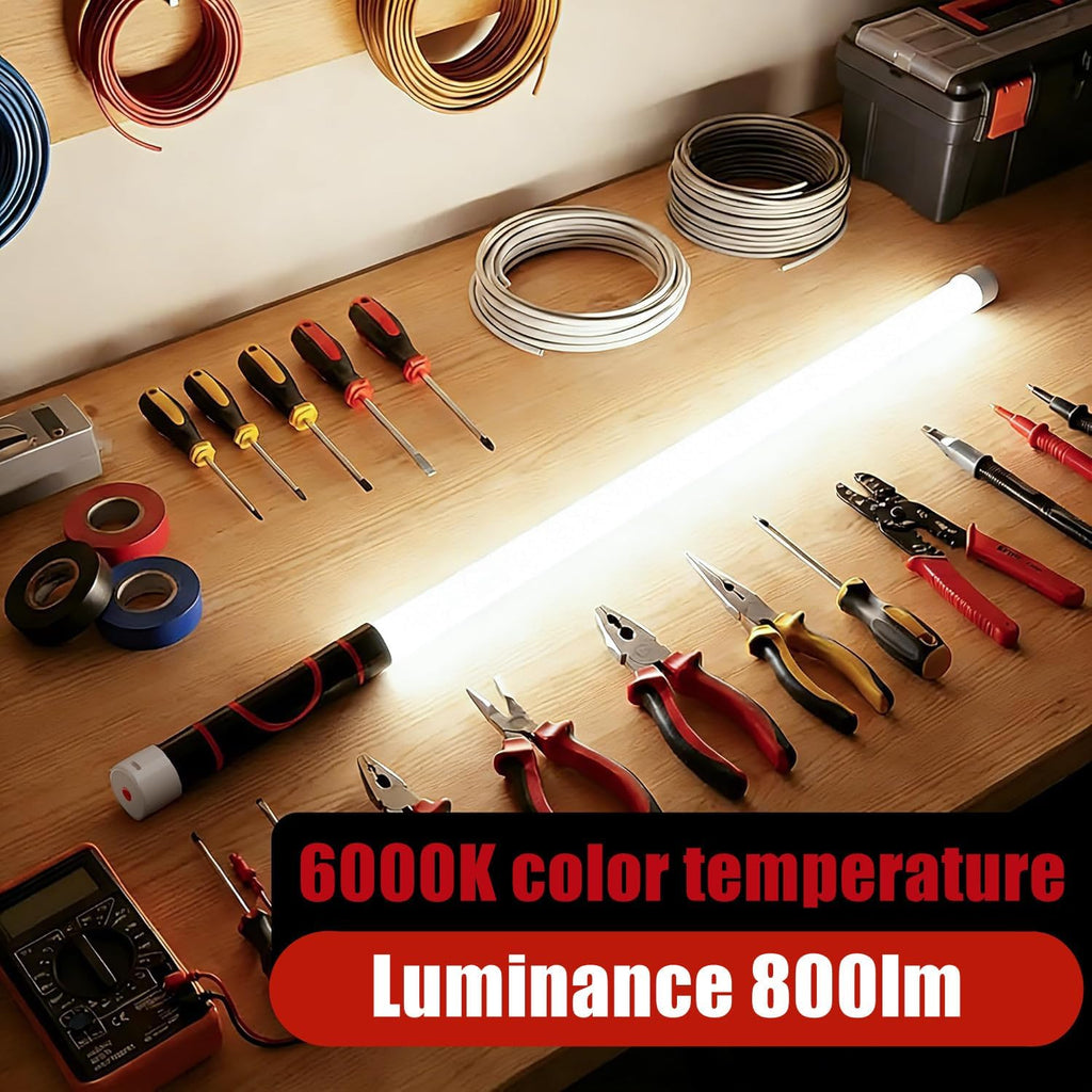 Flexible LED Flashlight Stick, 30" Bendable Mechanic Work Light Rechargeable High Lumen Professional Light 3 Lighting