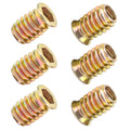 Qrity 20 Pcs Threaded Insert, Hex Drive Threaded Inserts for Wood, Furniture Nuts, Hex Socket Drive M5x10mm, Wood Inserts
