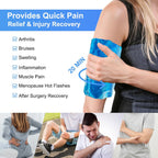 Large Gel Ice Pack 8.3"x12.4", Reusable Hot Cold Therapy