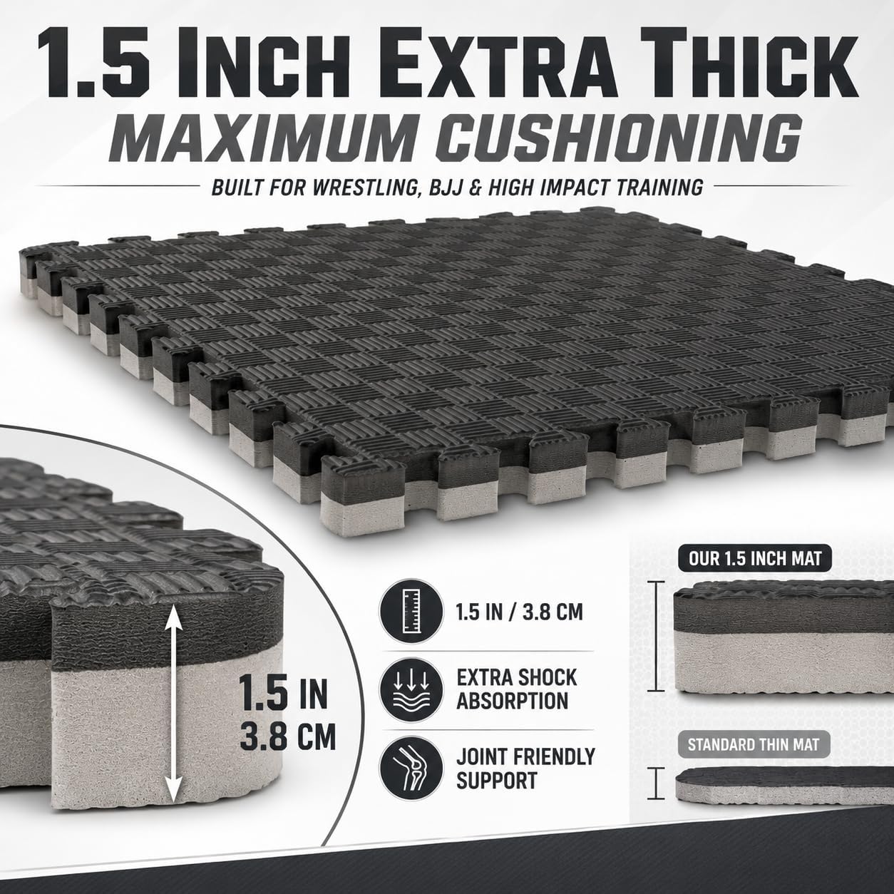 Wrestling Mat, Martial Arts Thick Mat for Home Gym Exercise, PVC or Inflatable Training Mats with Circles
