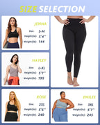 4 Pack Leggings for Women - High Waisted Tummy Control Yoga Pants for Workout Gym Black Leggings Plus Size Dance
