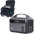 Portable Power Station 300W, 192Wh LiFePO4 Battery Solar Generator with Carry Bag & 2 AC Outlets 110V/ 600W Surge