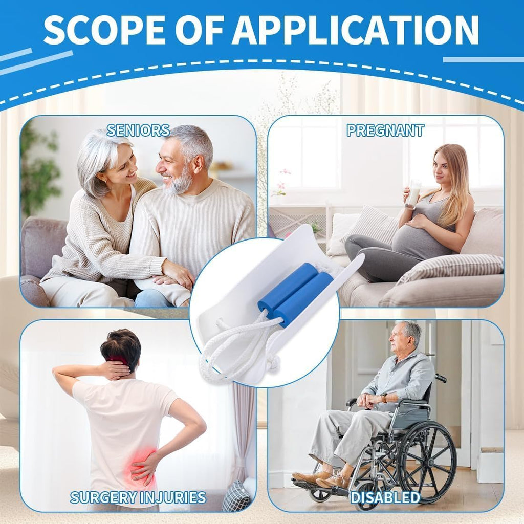 Sock Aid for Putting on Socks - Sock Aid Device for Seniors, Disabled, Pregnant - Sock Helper Easy On Easy Off - Sock
