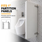 4 Pack Urinal Screen Brackets for 1 Inch Partition Panels