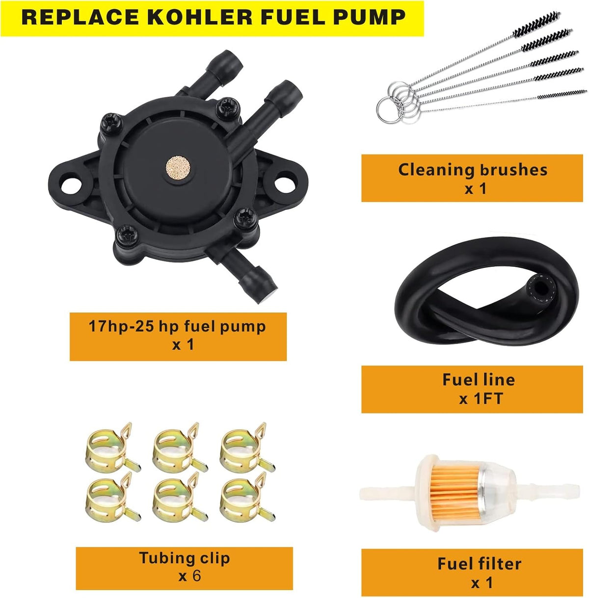 Replace Lawn Mower 808492 597338 and Cub Cadet 、Craftsman Fuel Pump