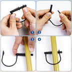 16PCS Silent Shaft Locking Pin with Spring for Hunting,1/4" x 2-1/20" Black